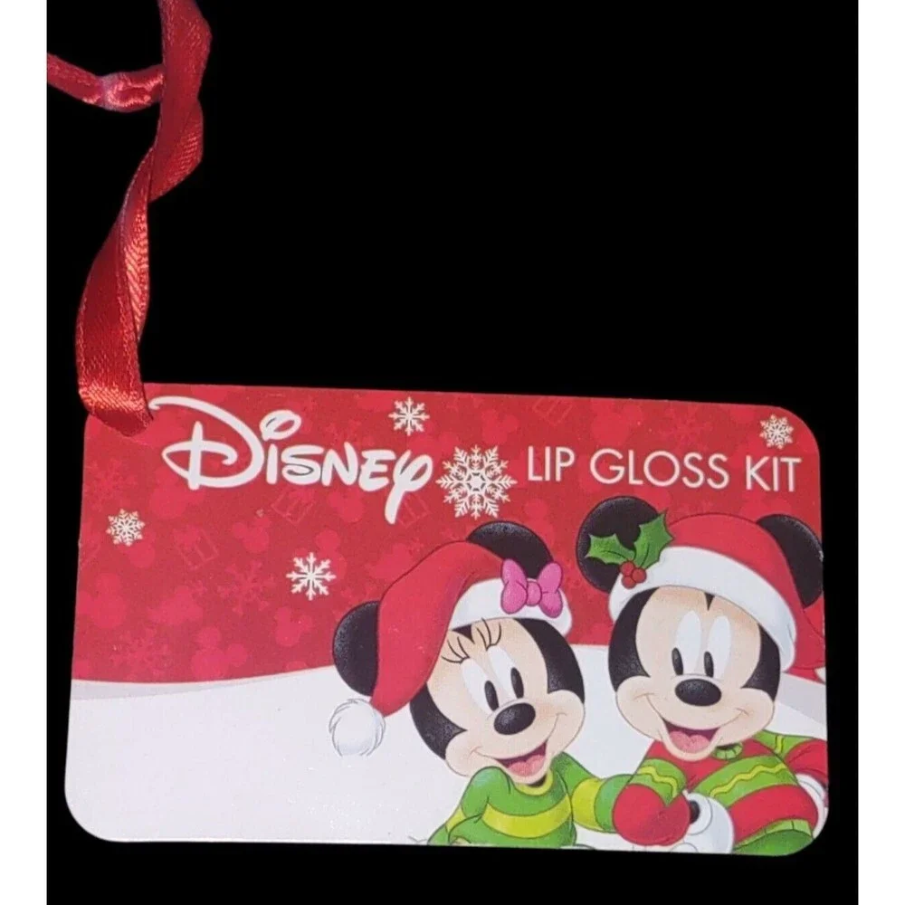 Disney Mickey & Minnie Lip Gloss Kit 1 Bracelet & 2 Rings